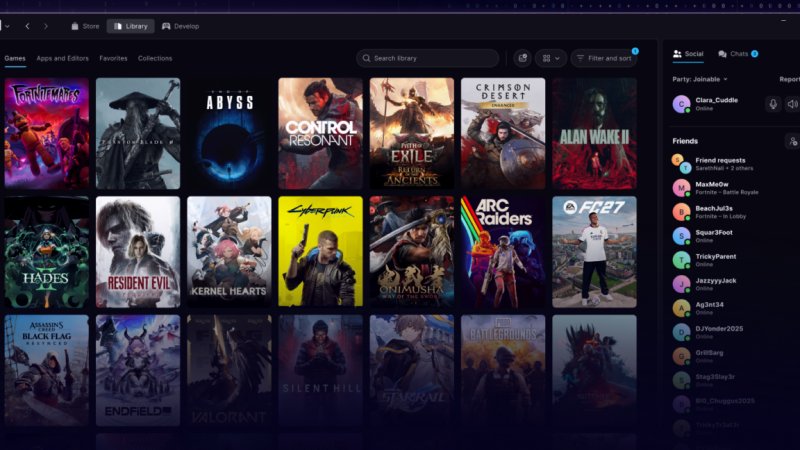 Epic says its new vibe-coded Epic Games Launcher is faster than Steam