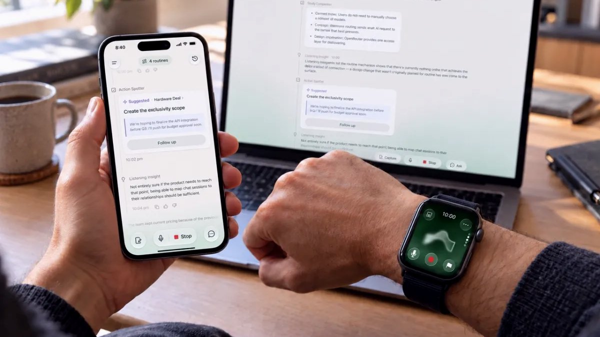 Former Plaud exec raises $26M for AI app that listens to you in the background